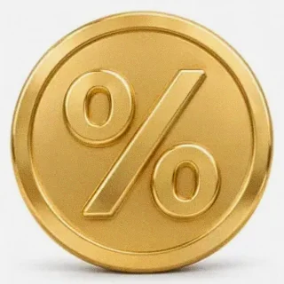 Gold percent coin — SpeedAU