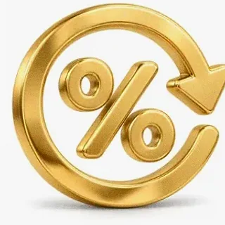 Gold percent symbol — SpeedAU
