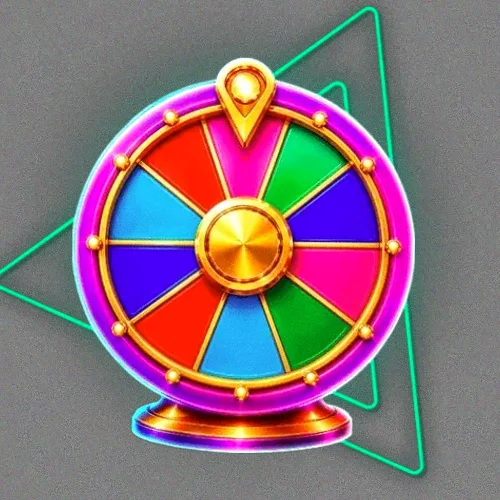 Colourful prize wheel